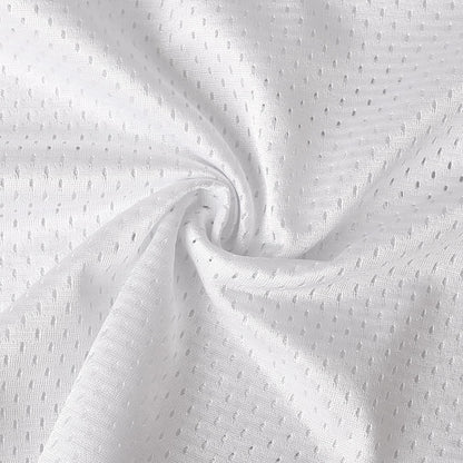 Kids Unisex-Adults White Sleeveless V-Neck Modern Letter Print Sports Basketball Jersey S-XXXL