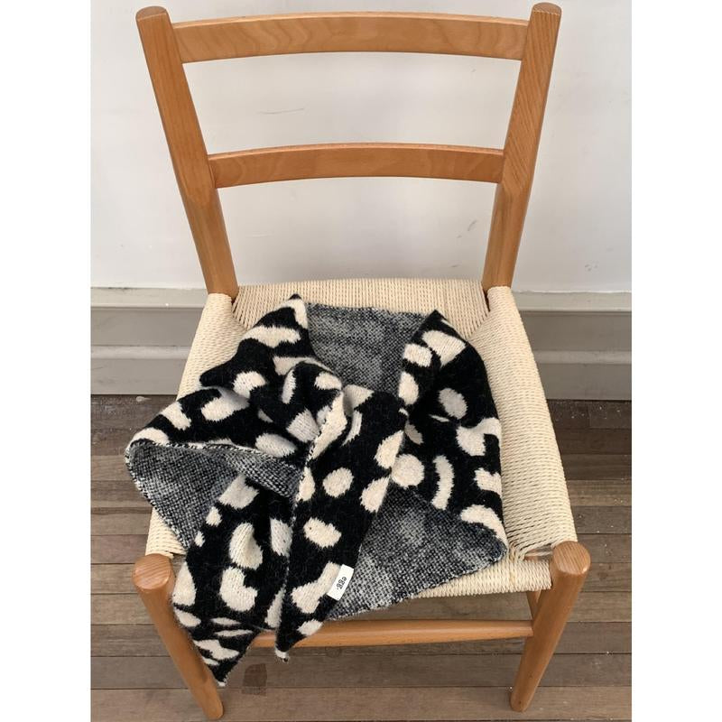 Fashion Women Wool-Blend Knitted Striped Triangle Scarf Winter Warm Lady Shawl Blanket Bandana Versatile Scarves